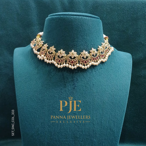 Semi Precious Short Necklace