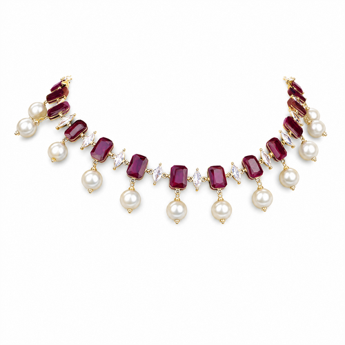 Semi Precious Short Necklace
