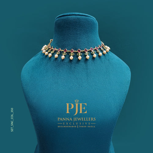 Semi Precious Short Necklace