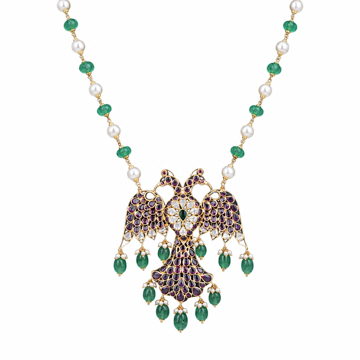 Semi Precious Beaded Necklace