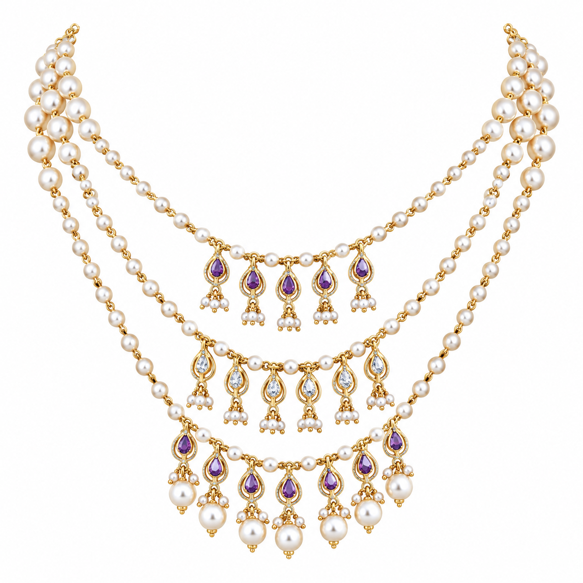 Semi Precious Short Necklace