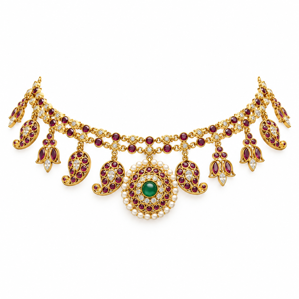 Semi Precious Short Necklace