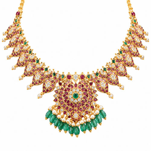Semi Precious Short Necklace