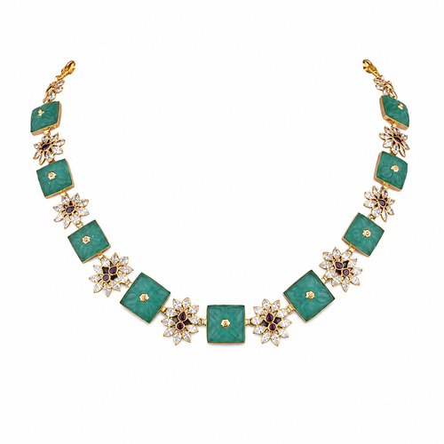 Nandini 22KT Gold Short Necklace