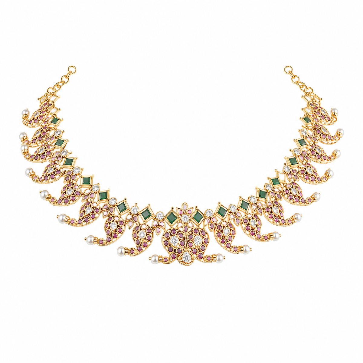 Semi Precious Short Necklace