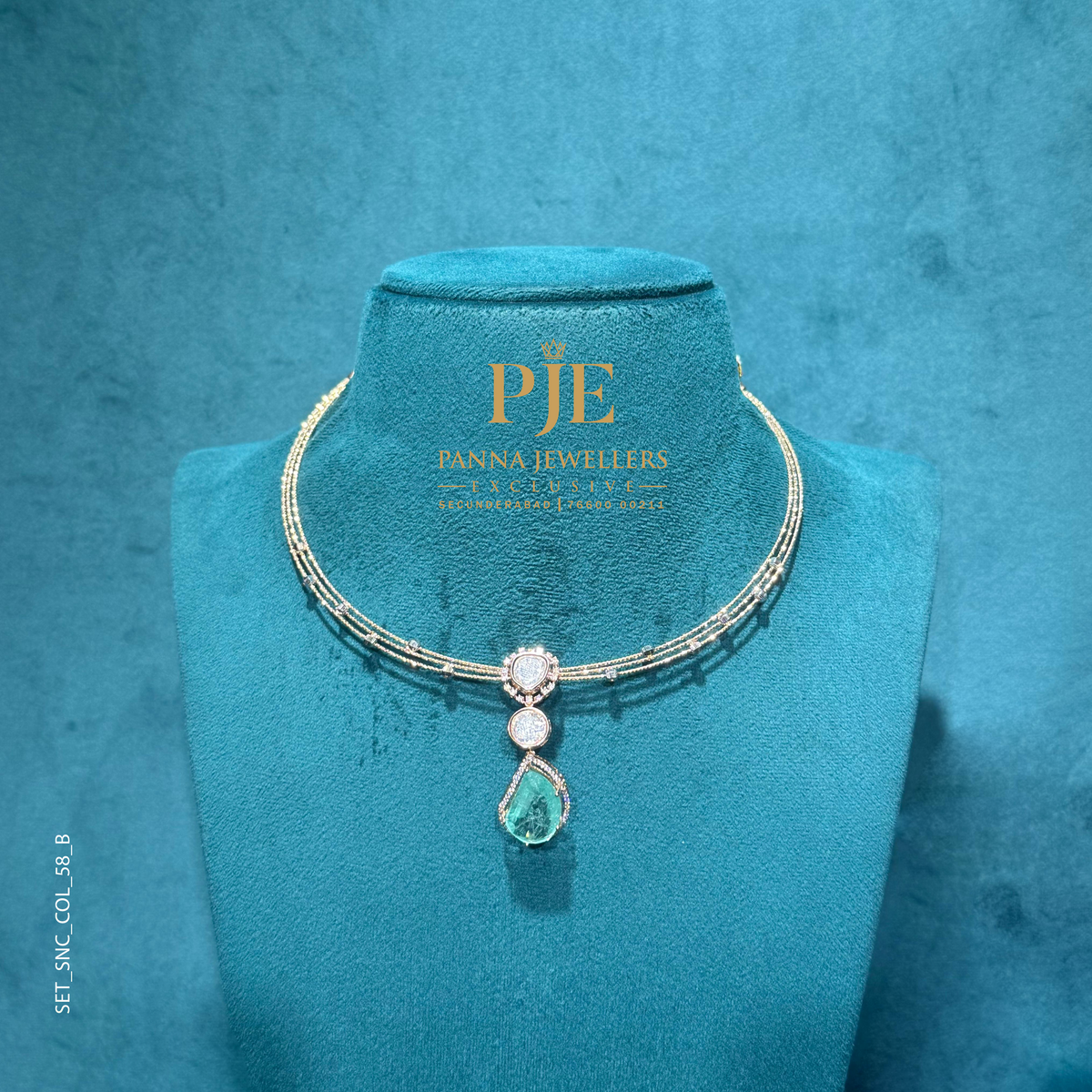 Semi Precious Short Necklace