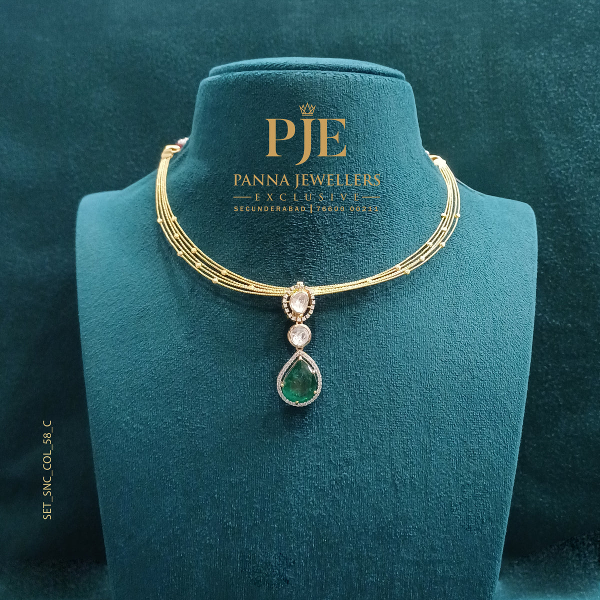 Semi Precious Short Necklace