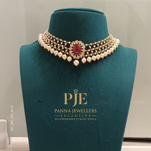 Semi Precious Short Necklace
