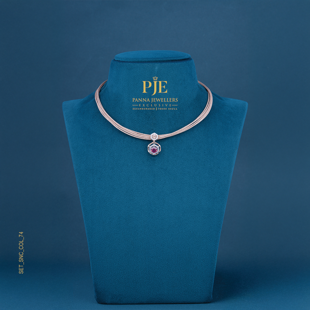 Semi Precious Short Necklace