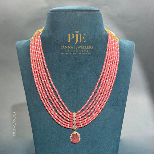 Semi Precious Beaded Necklace