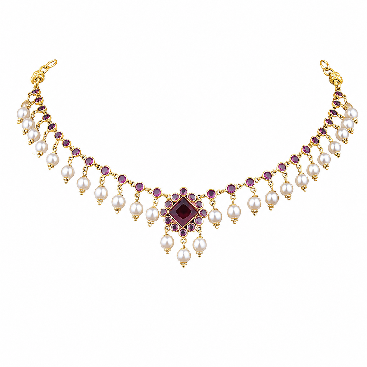 Semi Precious Short Necklace