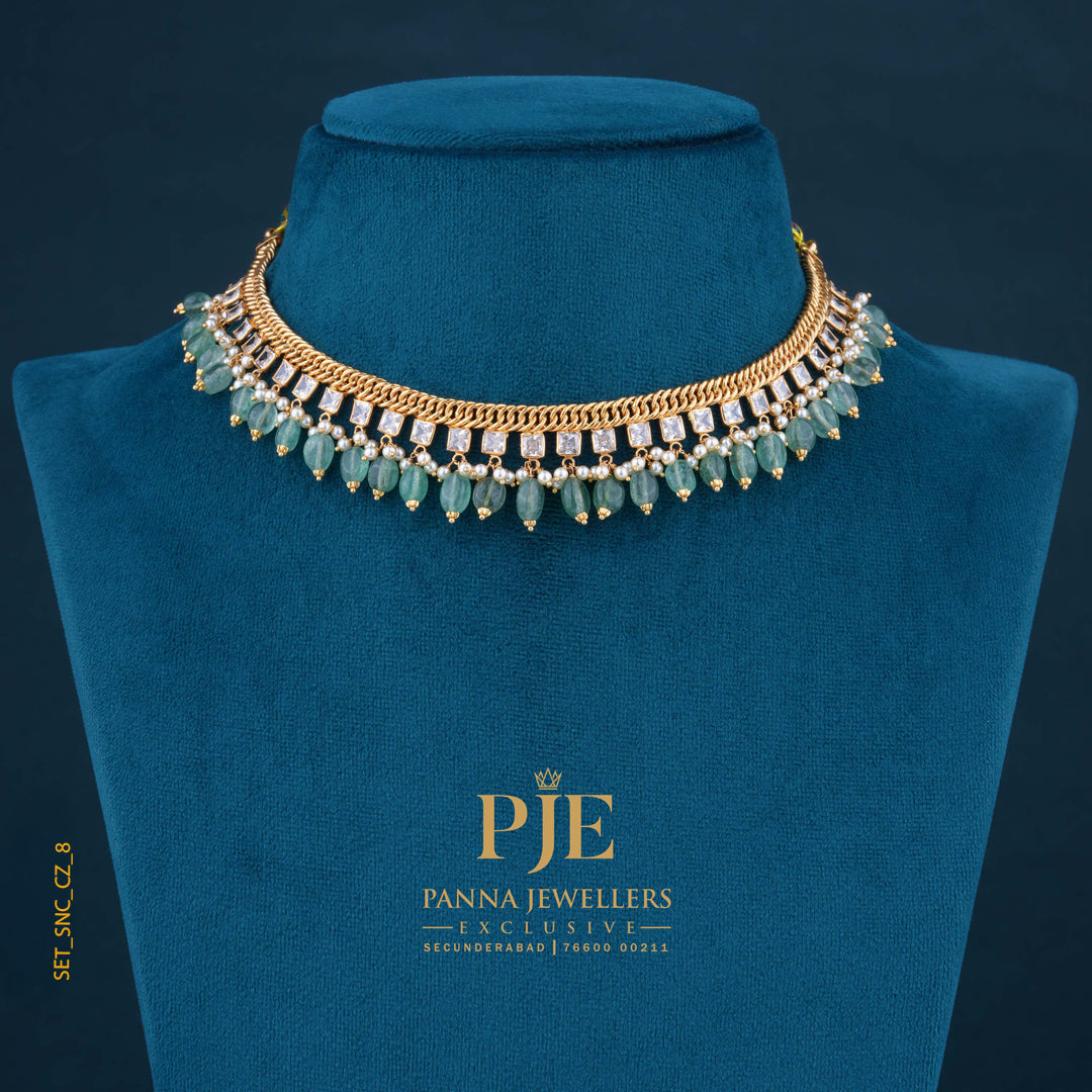 Semi Precious Short Necklace