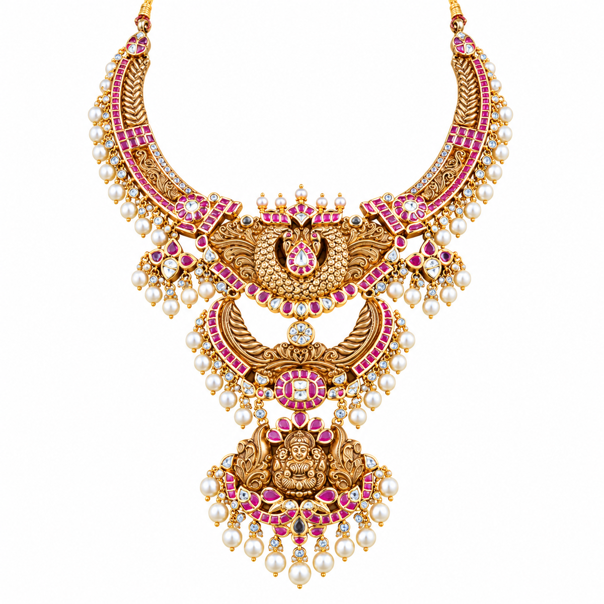 Tara 22KT Gold Kundan Necklace