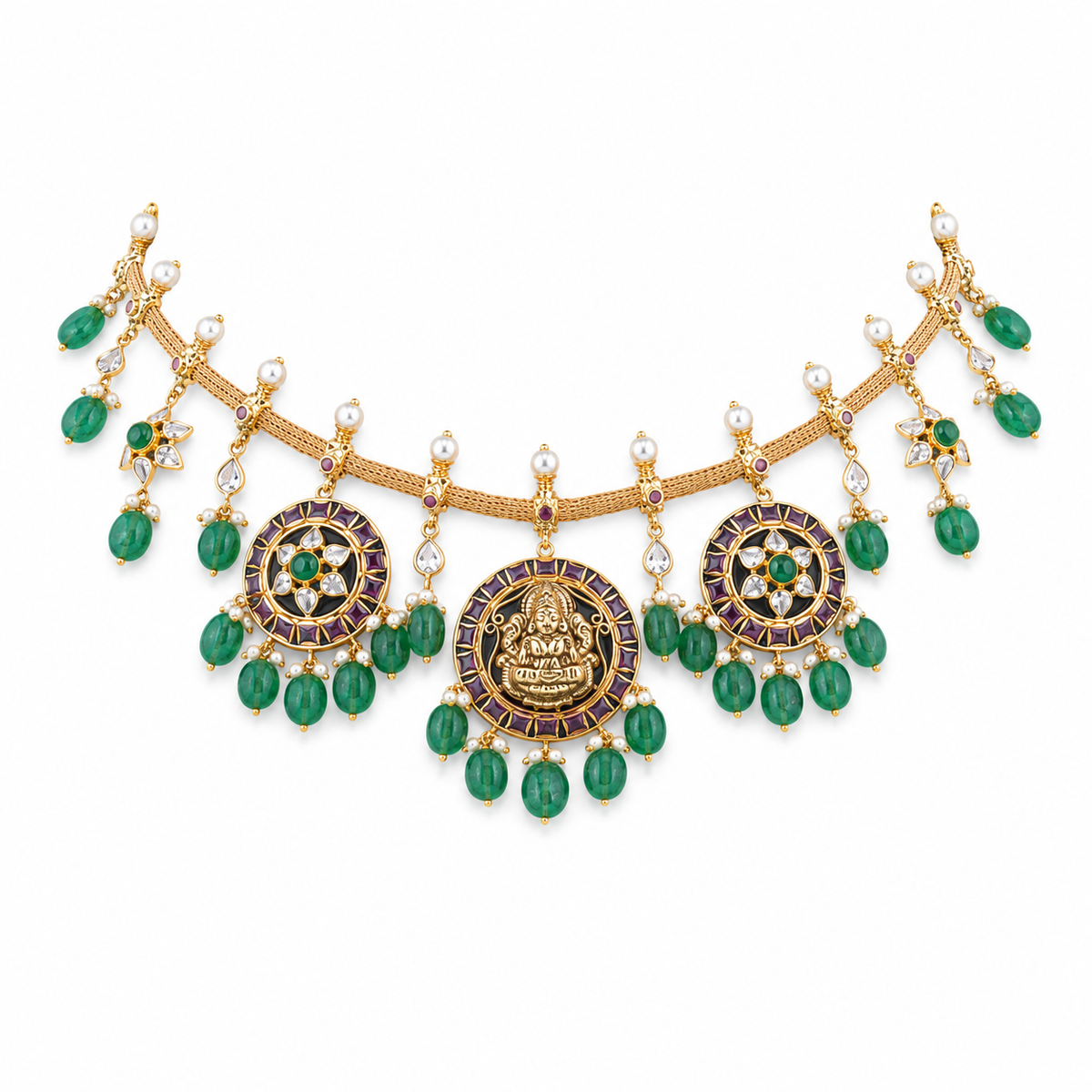 Semi Precious Short Necklace