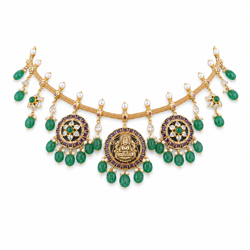 Semi Precious Short Necklace