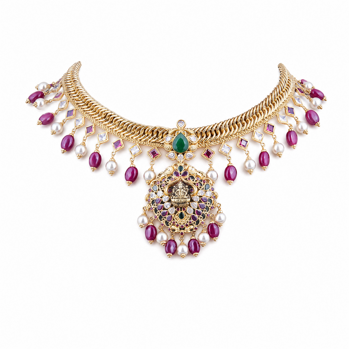 Semi Precious Short Necklace