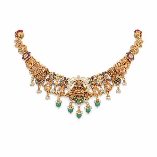 Semi Precious Short Necklace