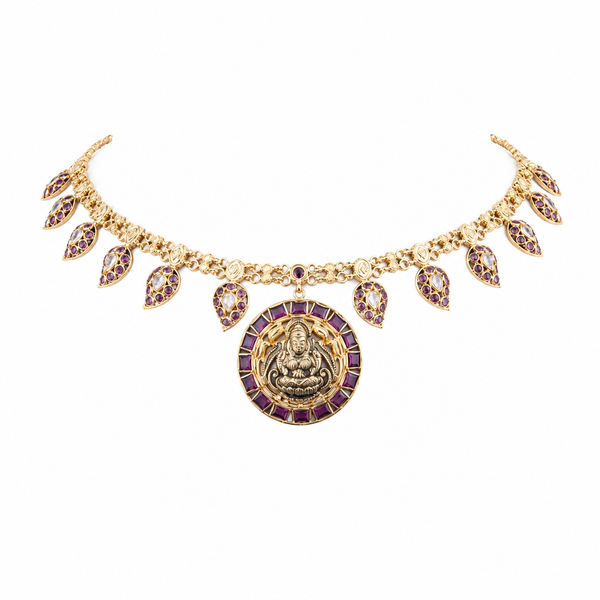 Kalyani 22KT Gold Temple Necklace