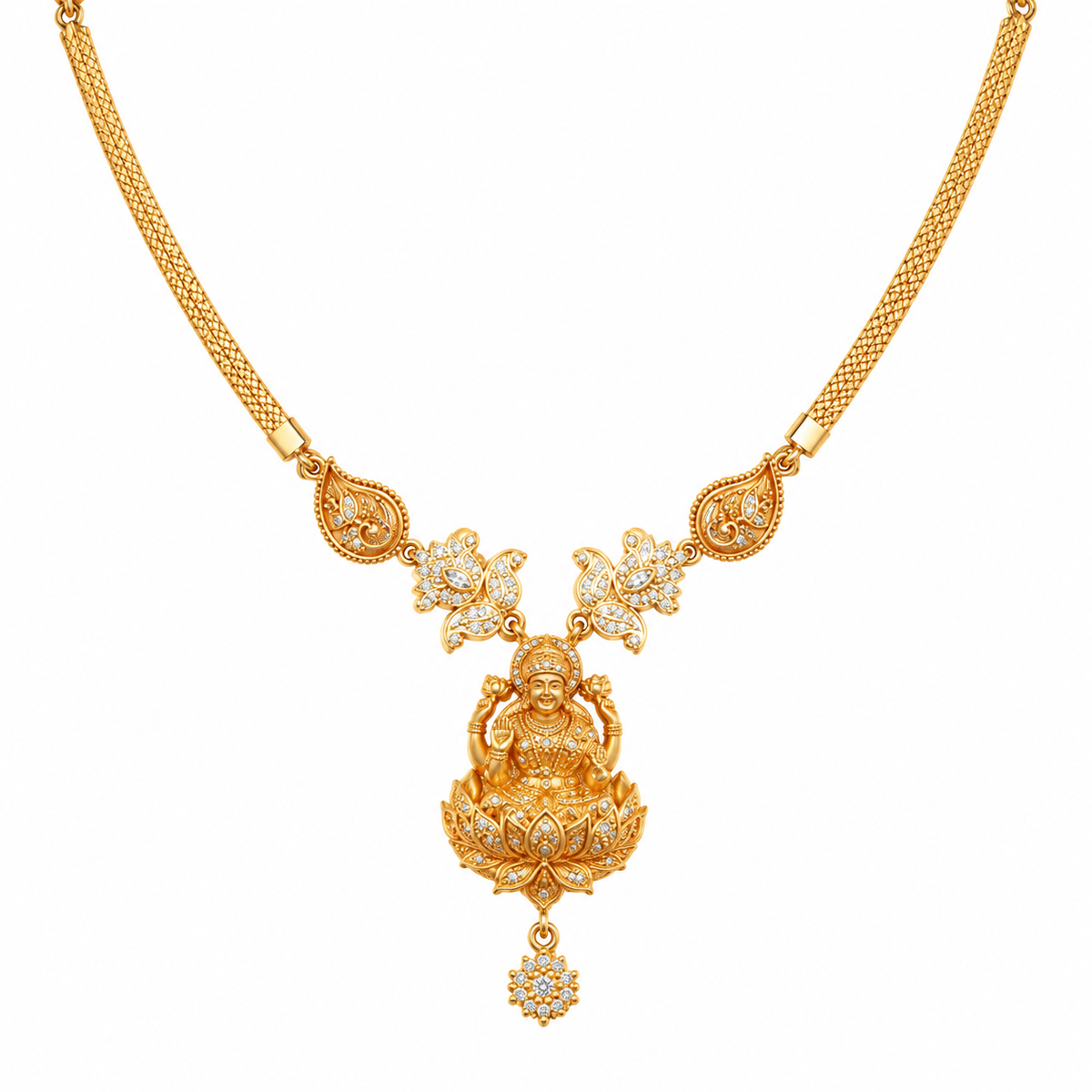 Amara 22KT Gold Temple Necklace