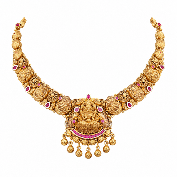 Varenya 22KT Gold Temple Necklace