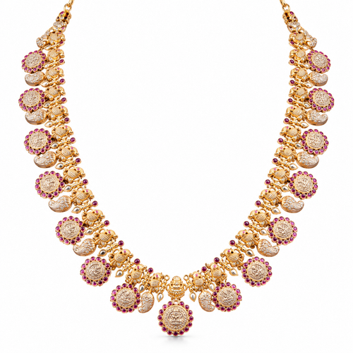 Yamini 22KT Gold Temple Necklace