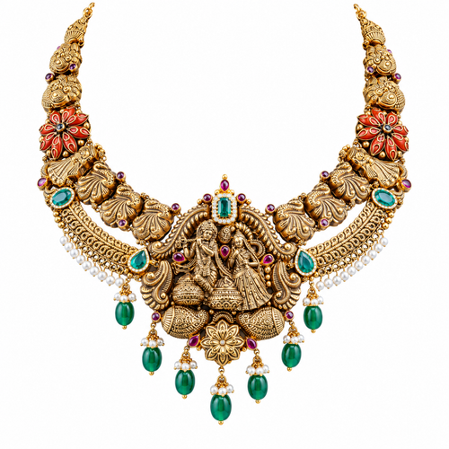 Semi Precious Short Necklace