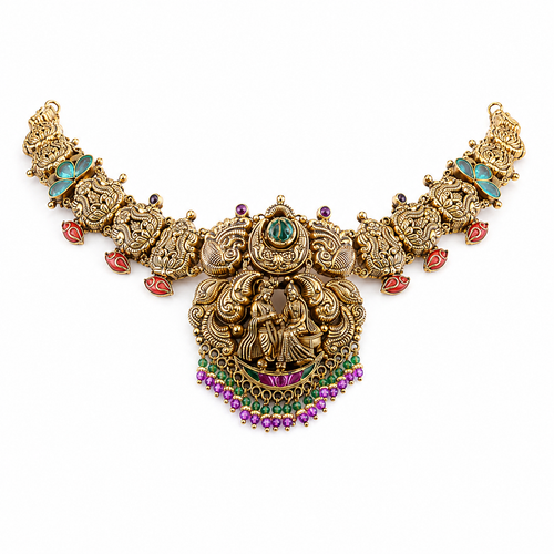 Semi Precious Short Necklace