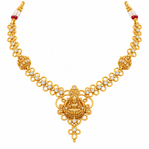 Tarunika 22KT Gold Temple Necklace