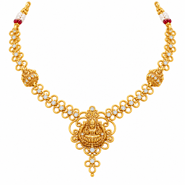 Tarunika 22KT Gold Temple Necklace