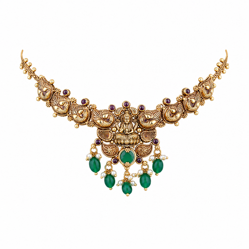 Semi Precious Short Necklace