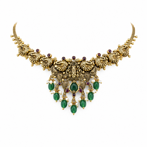 Semi Precious Short Necklace