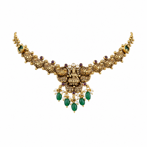 Semi Precious Short Necklace