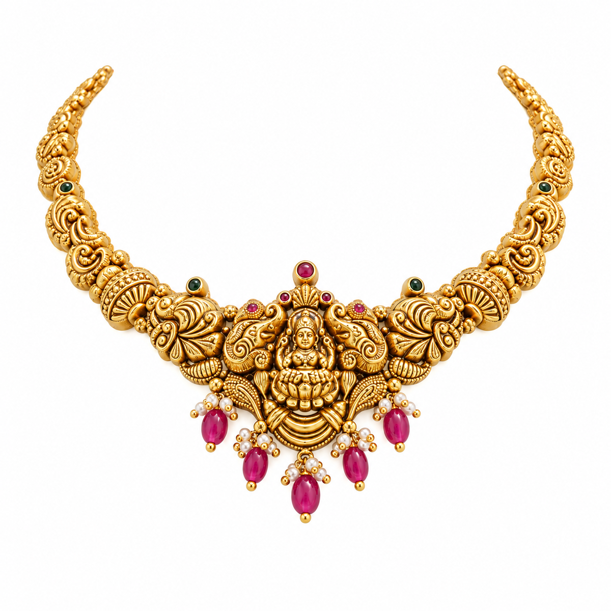 Anvini 22KT Gold Temple Necklace