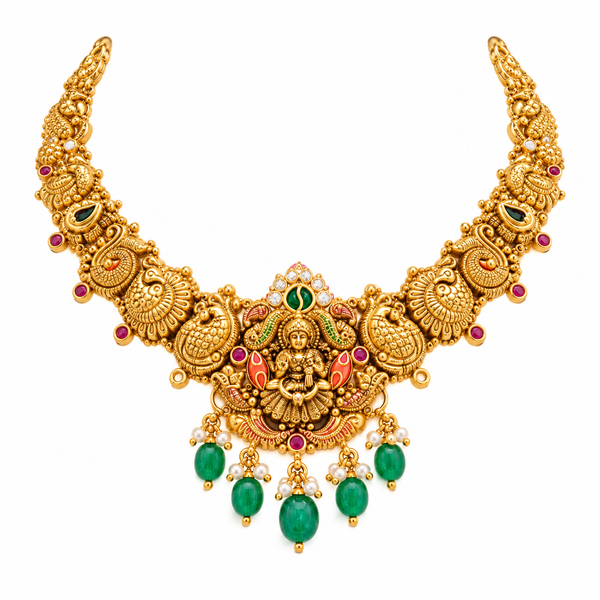 Kumudja 22KT Gold Temple Necklace