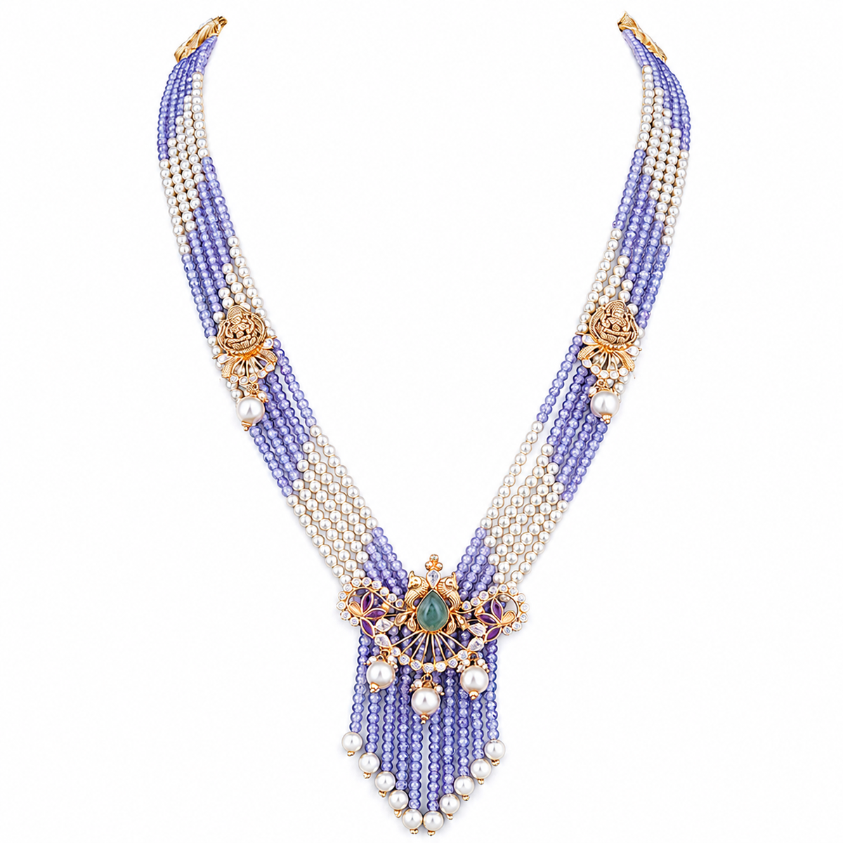 Semi Precious Beaded Necklace