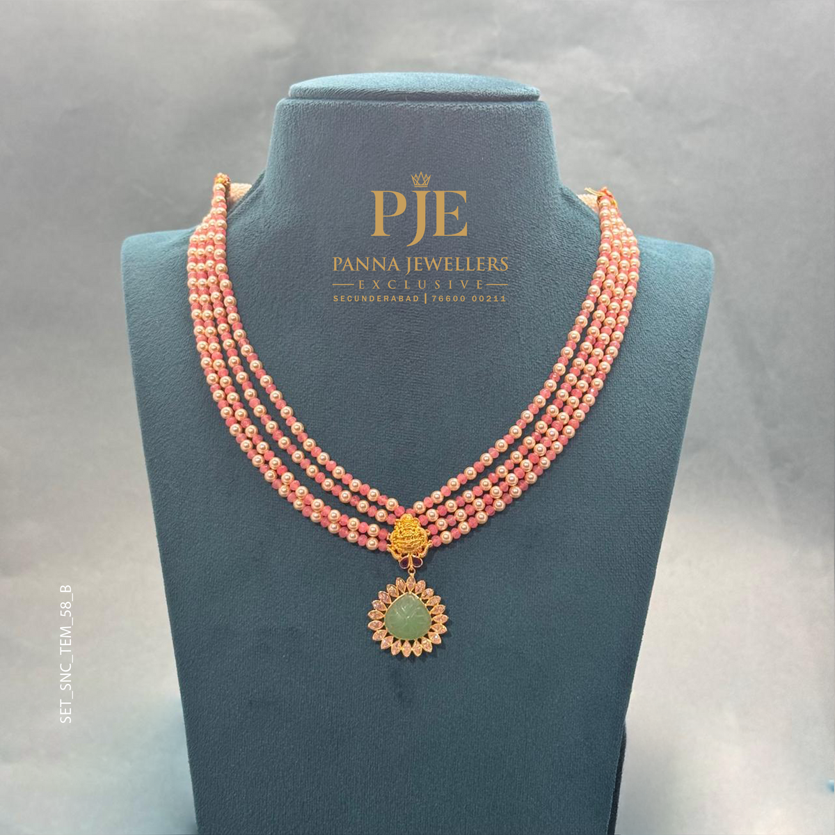 Semi Precious Beaded Necklace