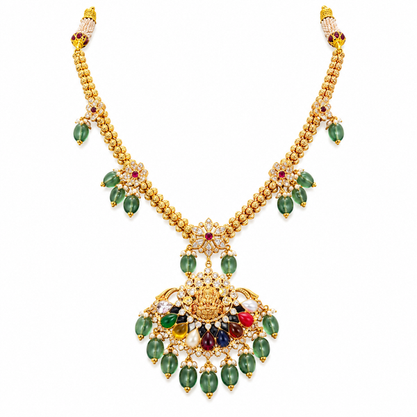 Haripriya 22KT Gold Temple Necklace