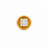 Sculpted 18KT Gold Diamond Nose Pin