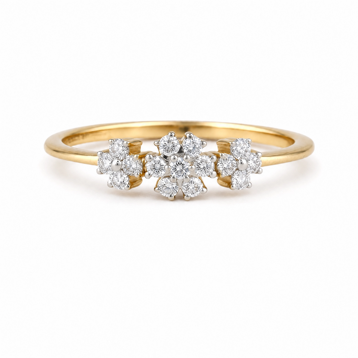 Sera Floral 14KT Gold Diamond Ring