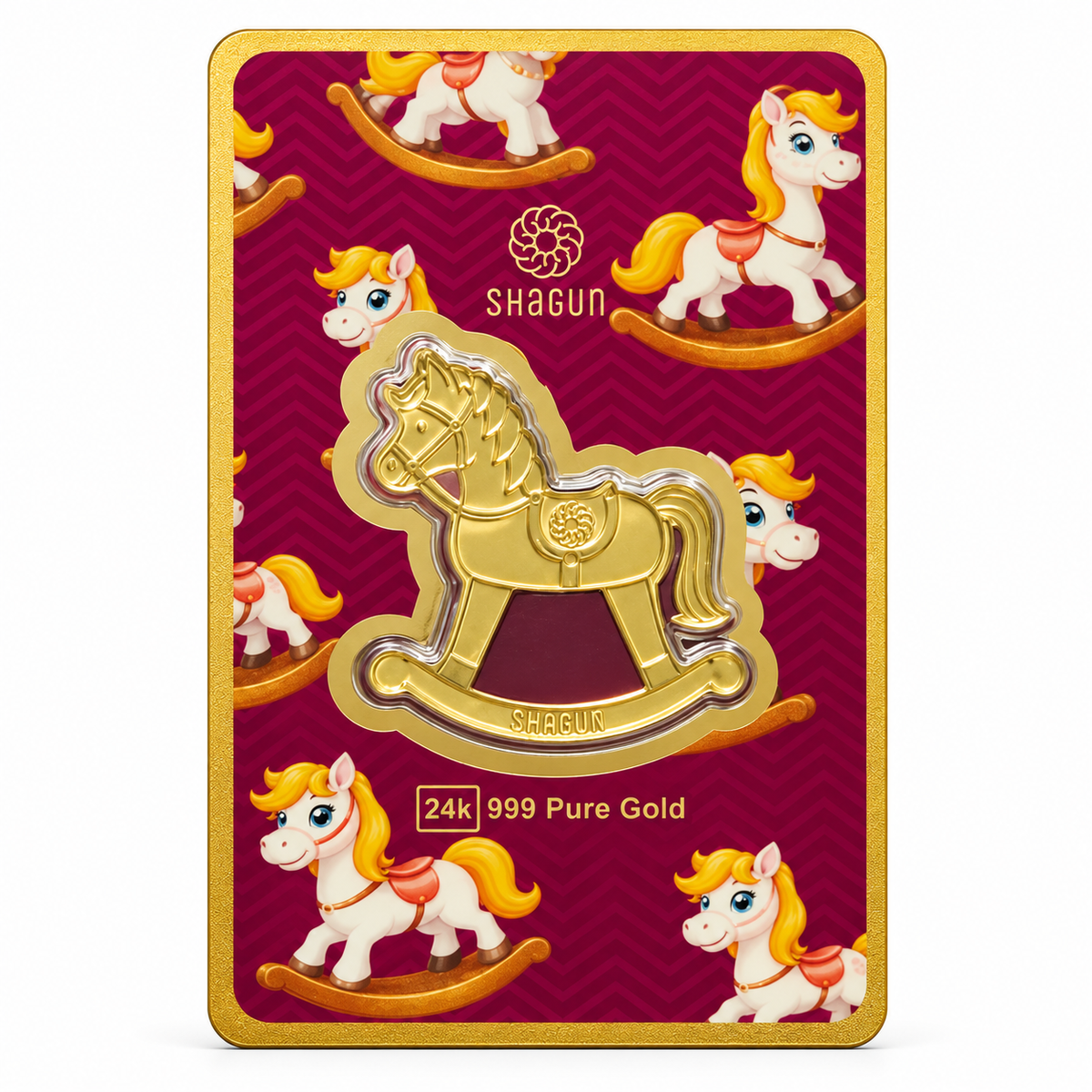 24KT Gold Horse Coin for Kids