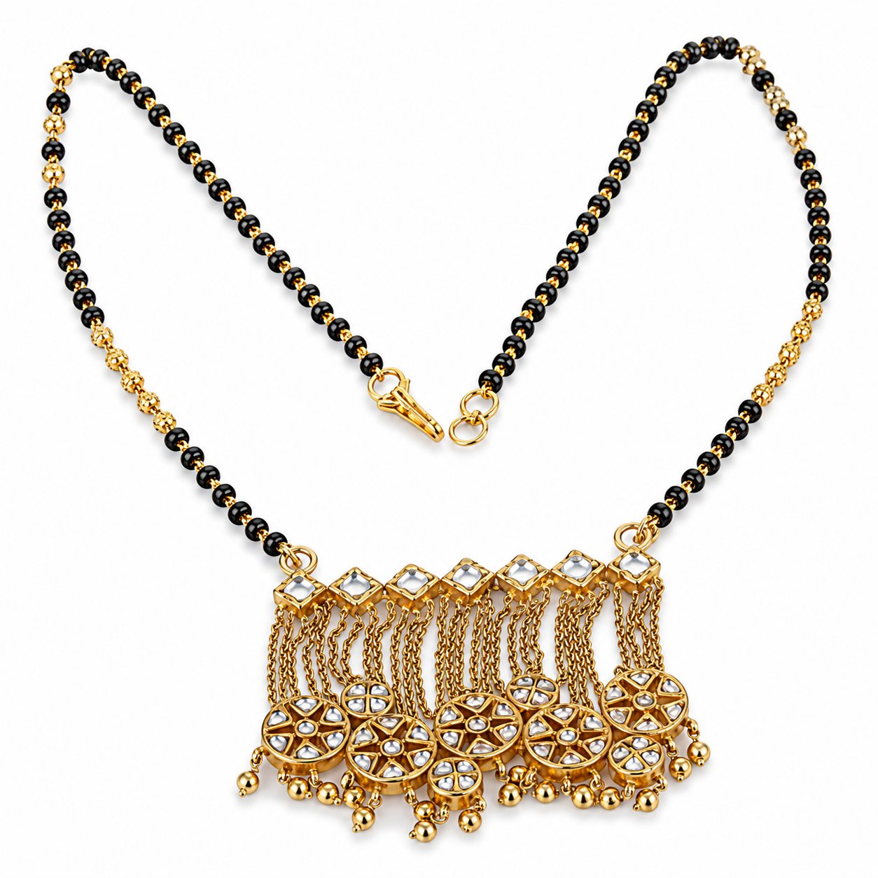 Shahi 22KT Gold Kundan Mangalsutra