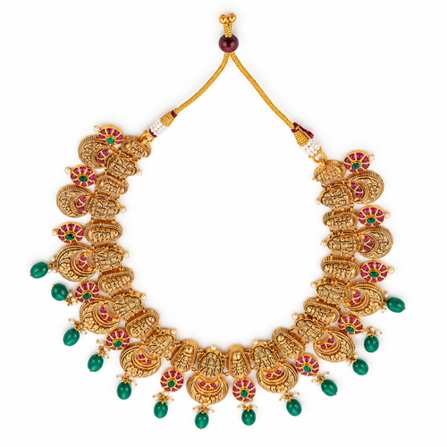 Shilpa Torana 22KT Gold Temple Necklace