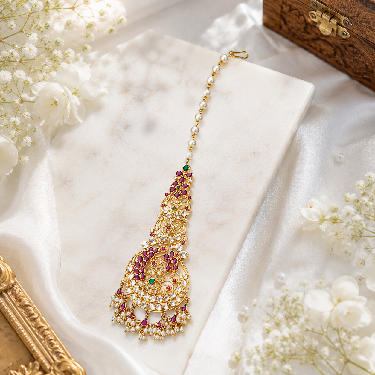 Shringa 22KT Gold Maang Tikka