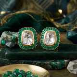 Sia Polki 14KT Gold Diamond Stud Earrings