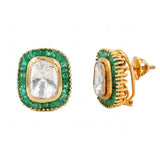 Sia Polki 14KT Gold Diamond Stud Earrings