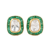 Sia Polki 14KT Gold Diamond Stud Earrings