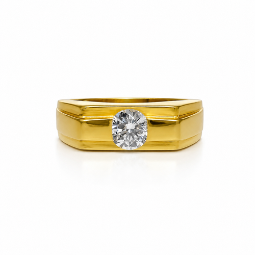 Sleek Sentinel 22KT Gold Ring