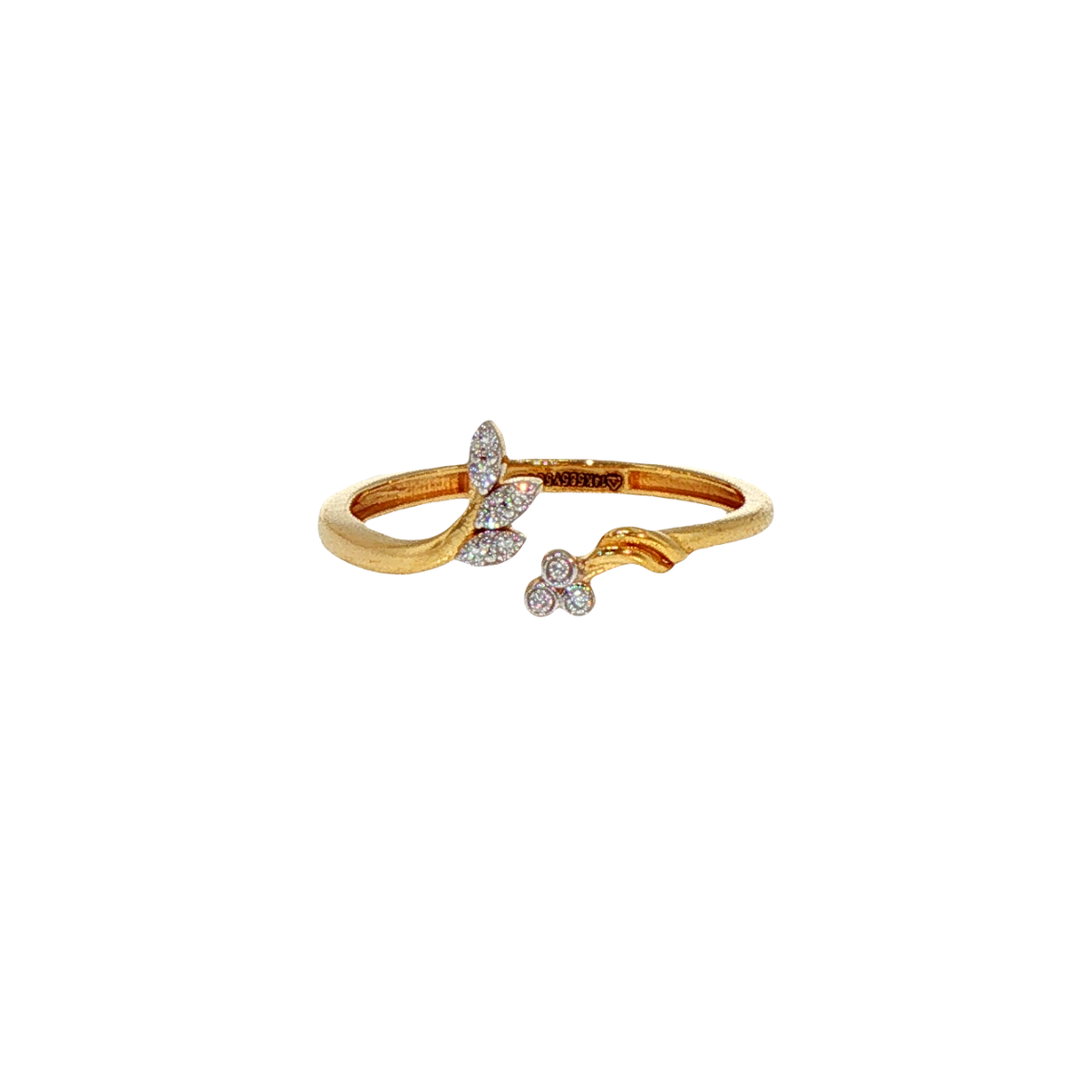 Sleek Shine 14KT Gold Lab Grown Diamond Ring