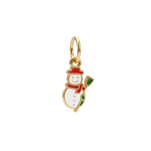 Snowman 22KT Gold Pendant For Kids