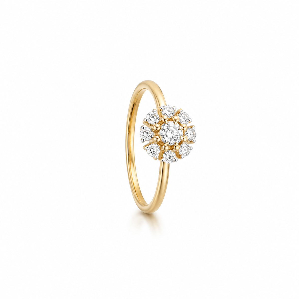 Solara Halo Lab Grown Diamond Ring